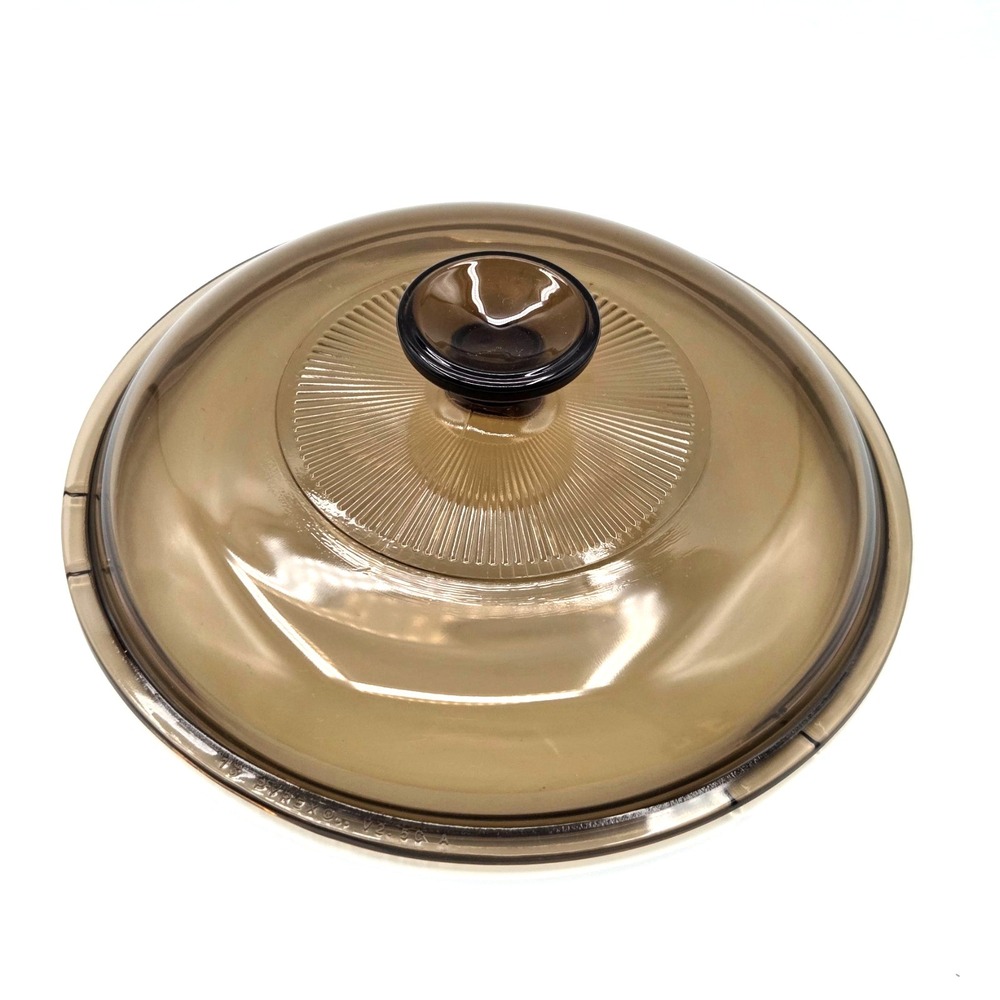 PYREX Vision Amber‎ V2.5C Corning Replacement Lid Vintage